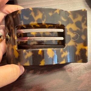 Teleties - Large Rectangle Clip in Tortoise